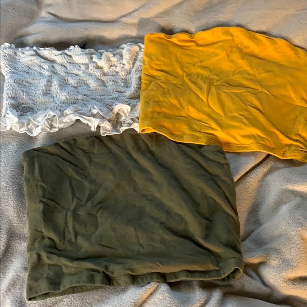 3 tube tops set !